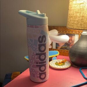 Adidas Pastel Pink and White Bottle